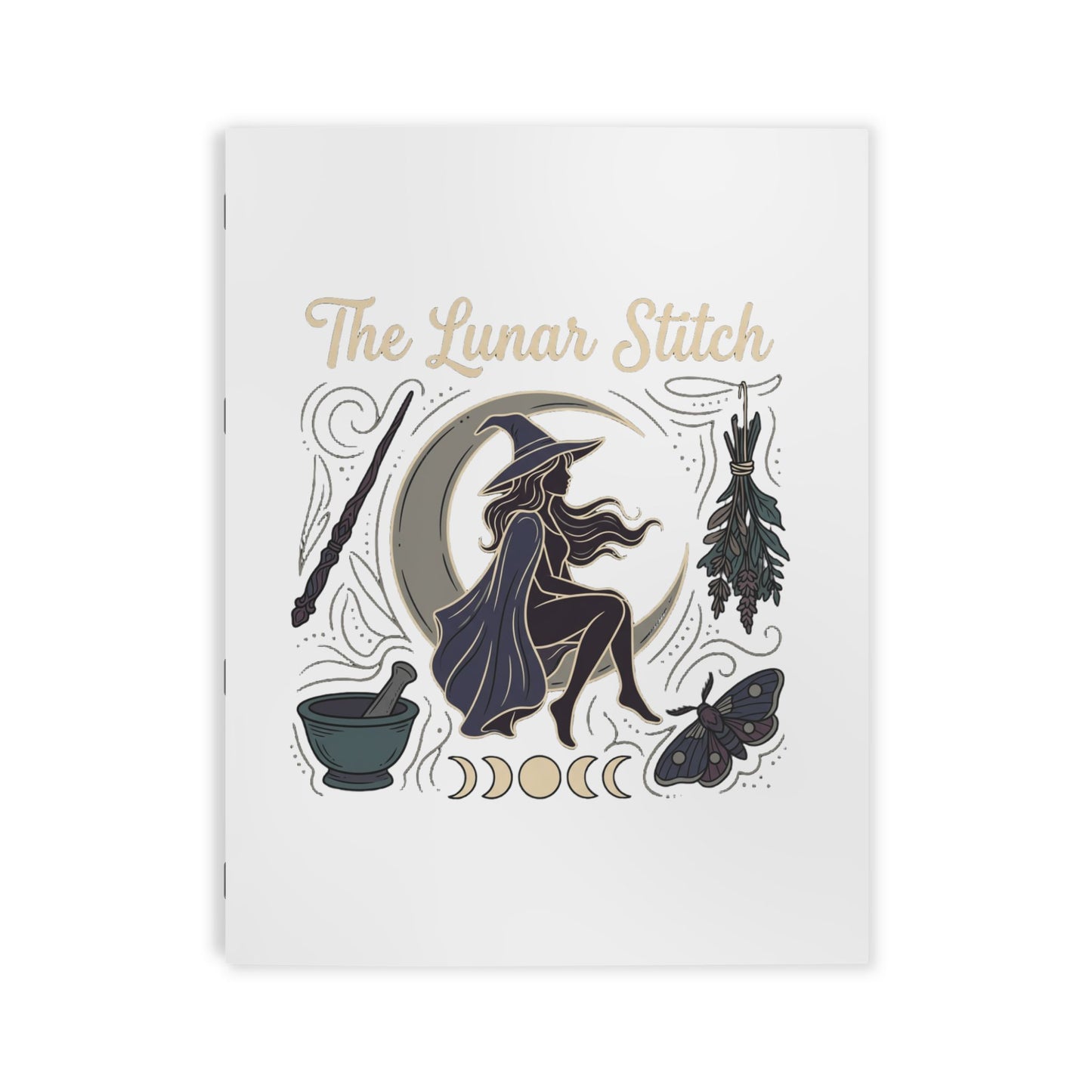 Witchy Moon Coloring Book — The Lunar Stitch Magical Adult Coloring Pages