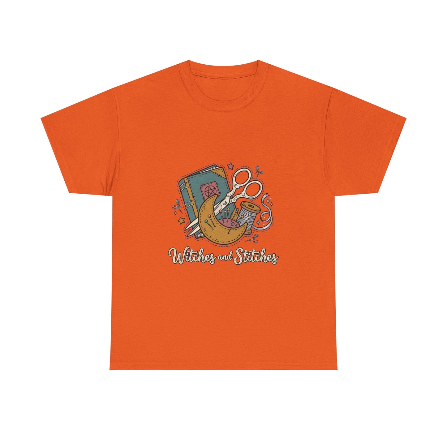 Sewing & Stitching Graphic Tee — Quilting, Scissors & Thread Craft Shirt