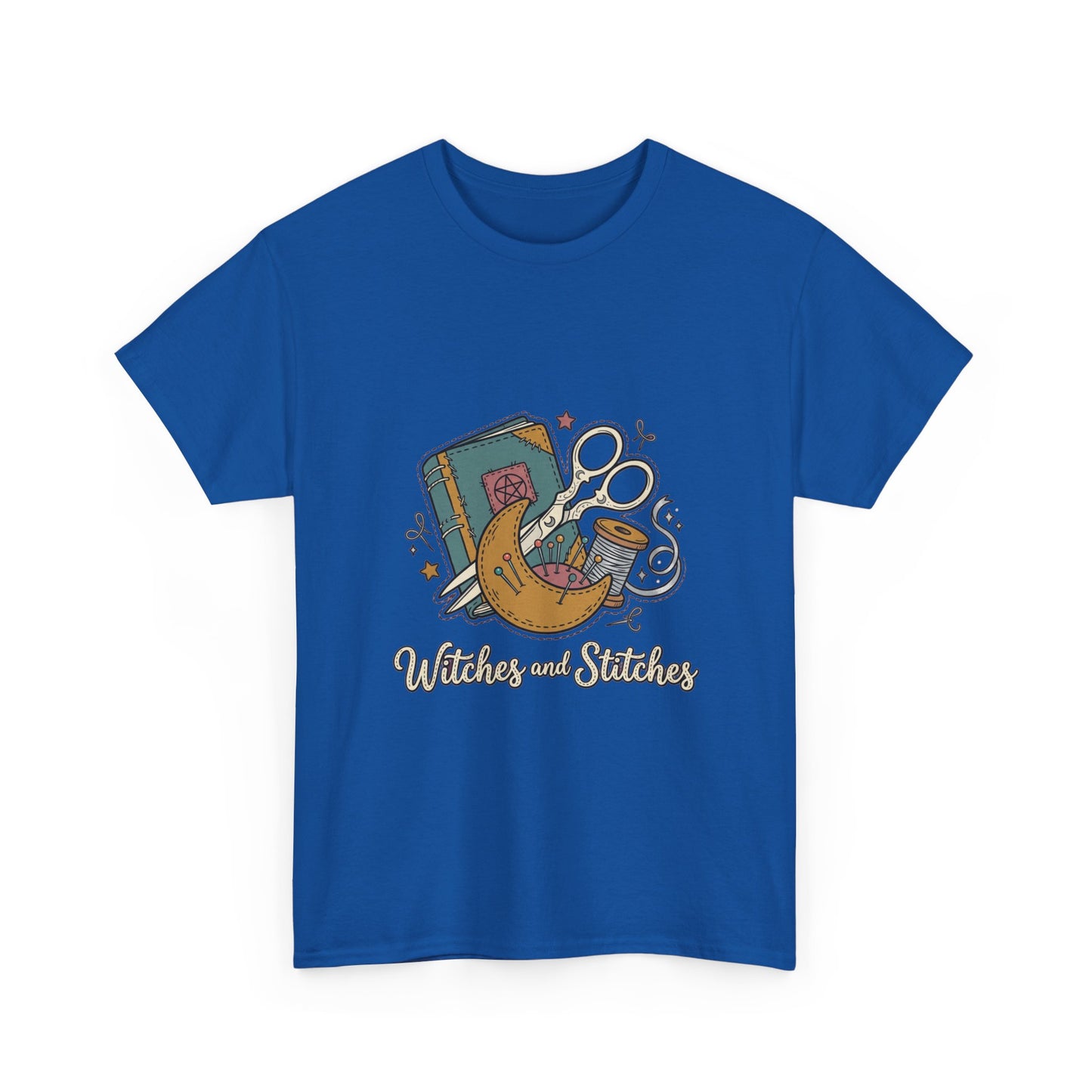 Sewing & Stitching Graphic Tee — Quilting, Scissors & Thread Craft Shirt