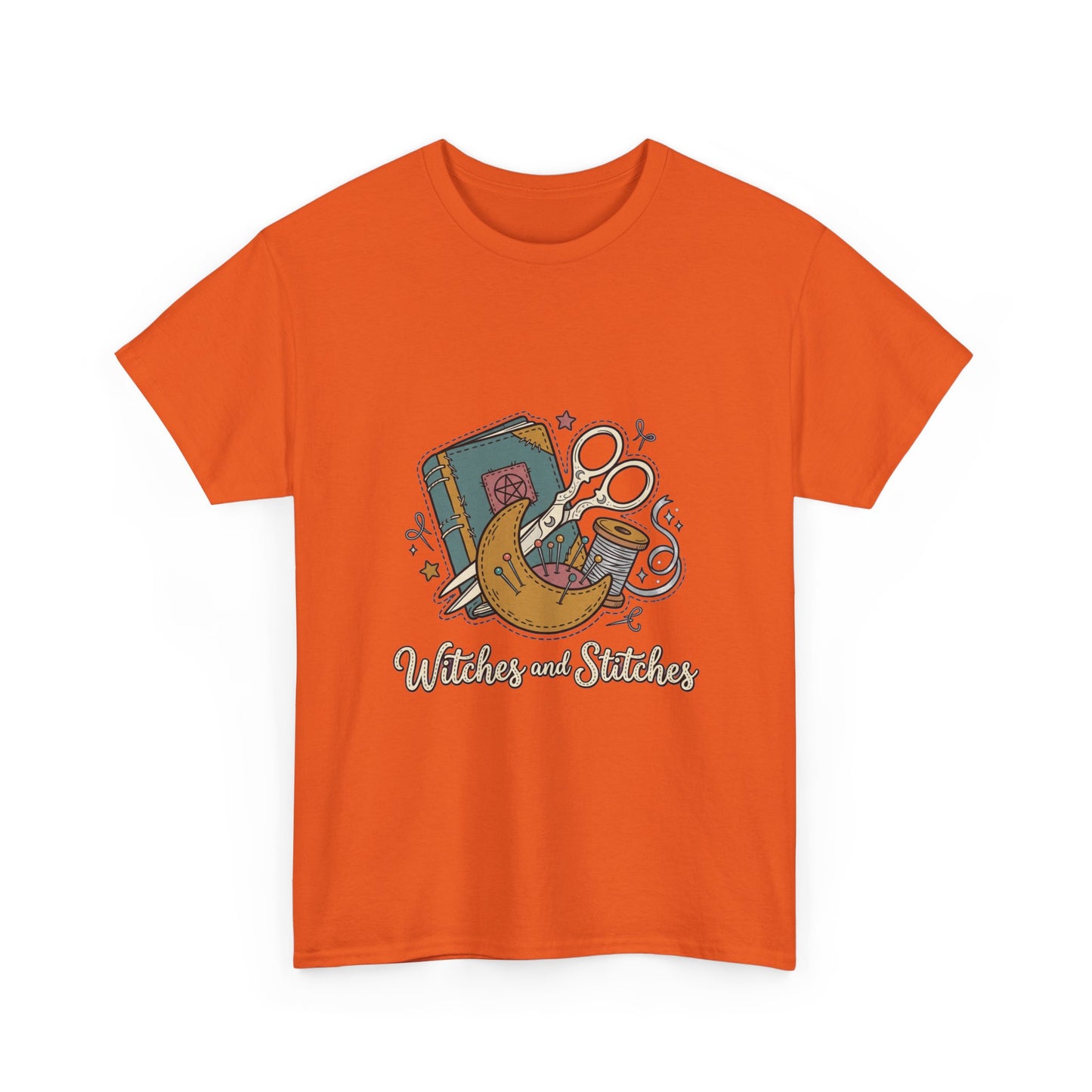 Sewing & Stitching Graphic Tee — Quilting, Scissors & Thread Craft Shirt