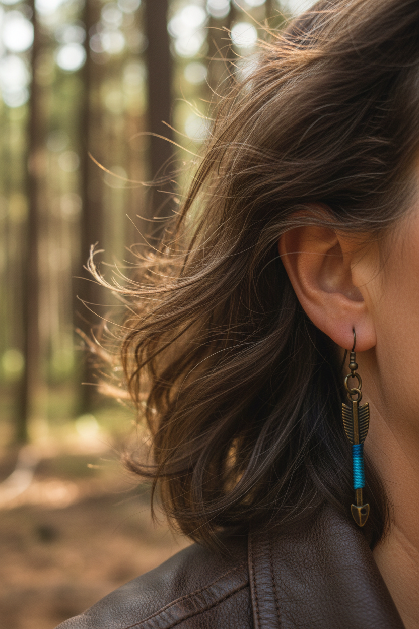 Blue Arrow Earrings – Adventure Boho Jewelry