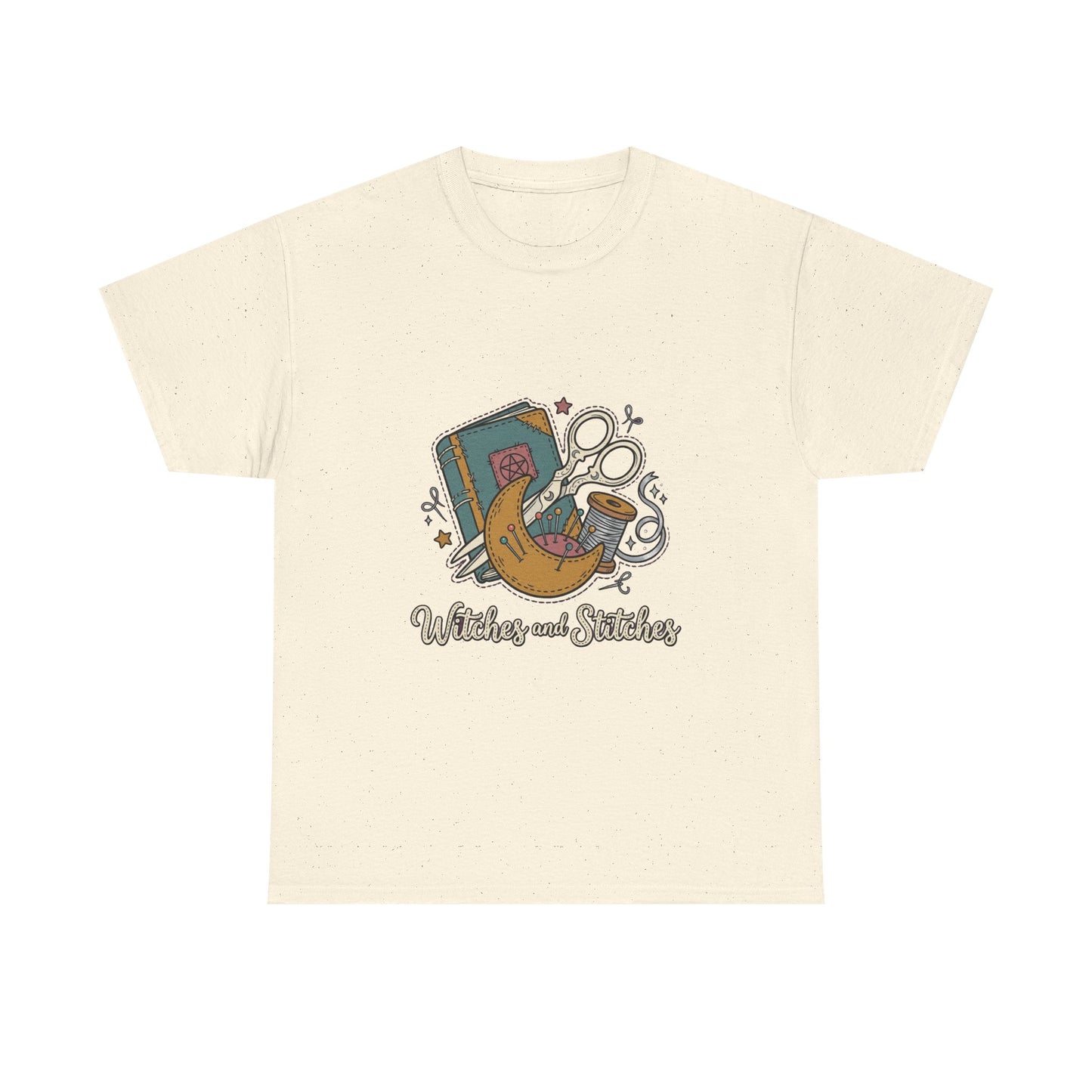 Sewing & Stitching Graphic Tee — Quilting, Scissors & Thread Craft Shirt