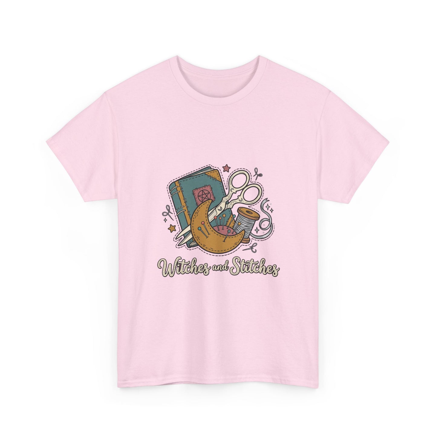 Sewing & Stitching Graphic Tee — Quilting, Scissors & Thread Craft Shirt