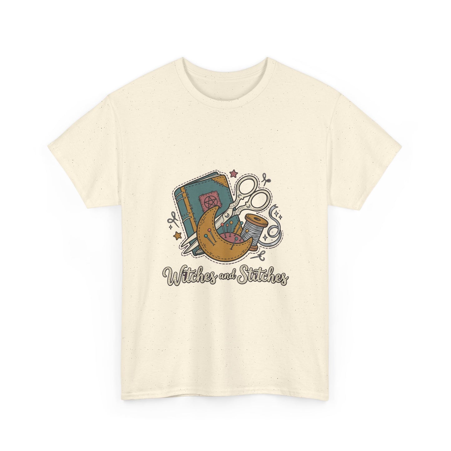 Sewing & Stitching Graphic Tee — Quilting, Scissors & Thread Craft Shirt