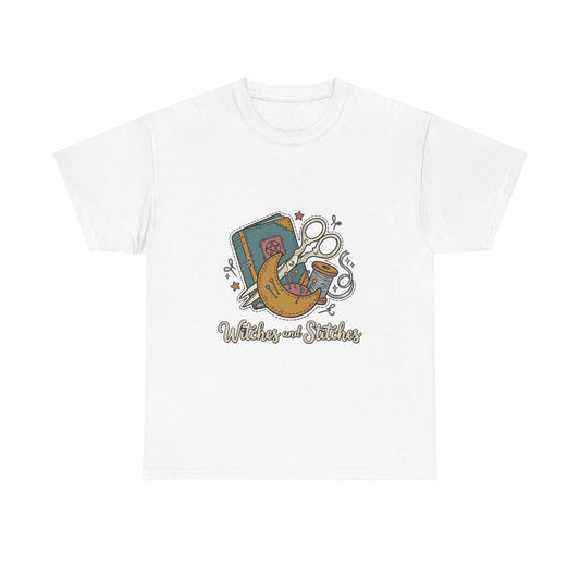 Sewing & Stitching Graphic Tee — Quilting, Scissors & Thread Craft Shirt