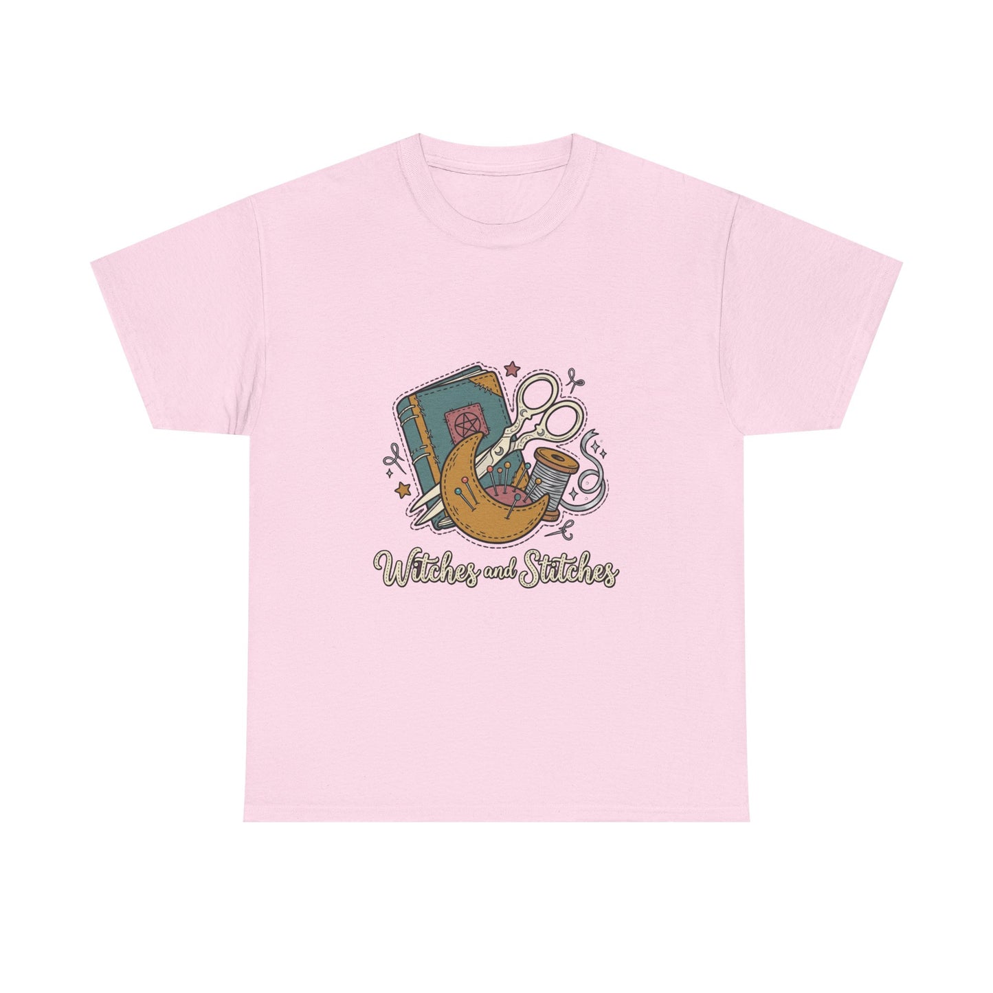 Sewing & Stitching Graphic Tee — Quilting, Scissors & Thread Craft Shirt