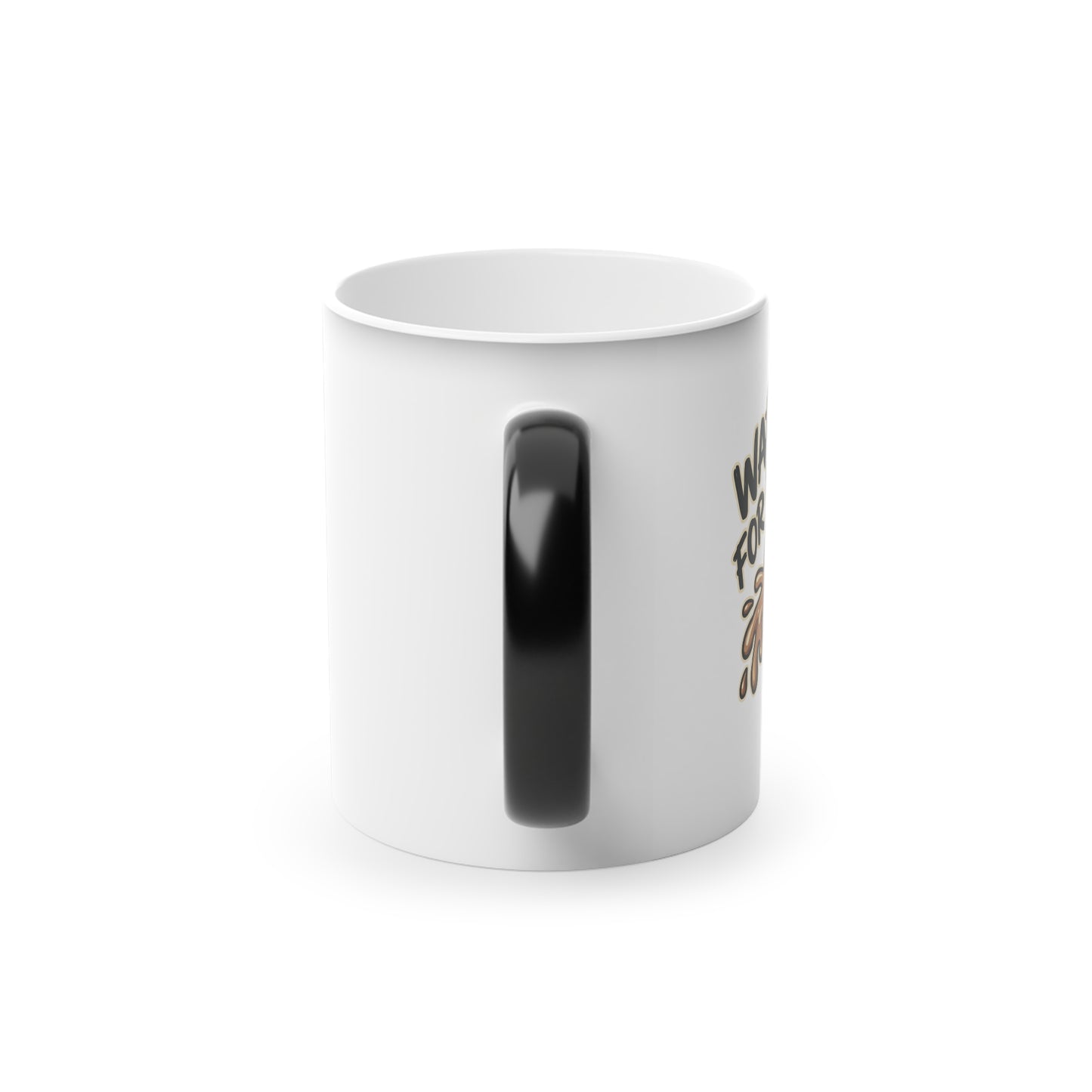 Magic Color-Change Mug — "Woke Up Like This" Cute Cartoon Toast Novelty Gift
