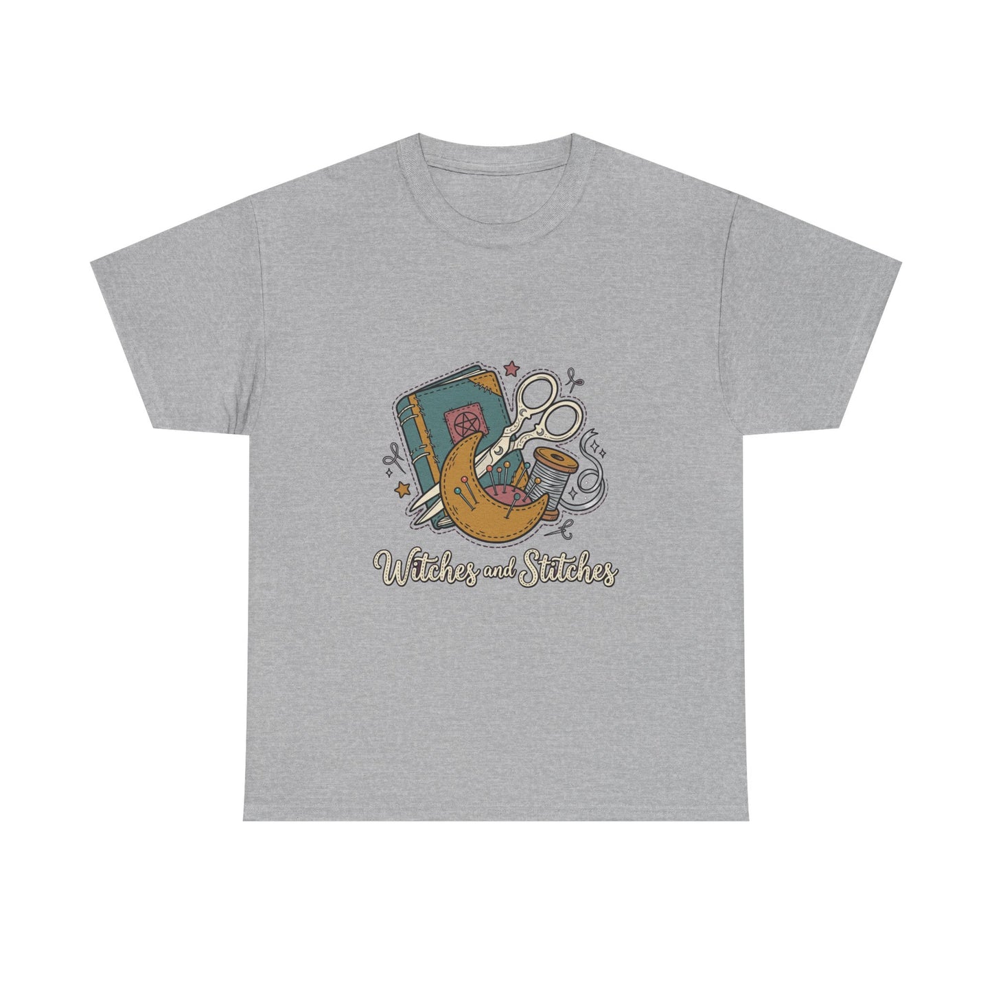 Sewing & Stitching Graphic Tee — Quilting, Scissors & Thread Craft Shirt