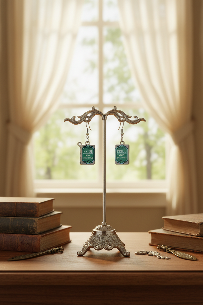 Pride and Prejudice Book Earrings – Jane Austen Literary Jewelry
