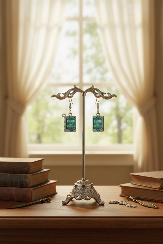Pride and Prejudice Book Earrings – Jane Austen Literary Jewelry