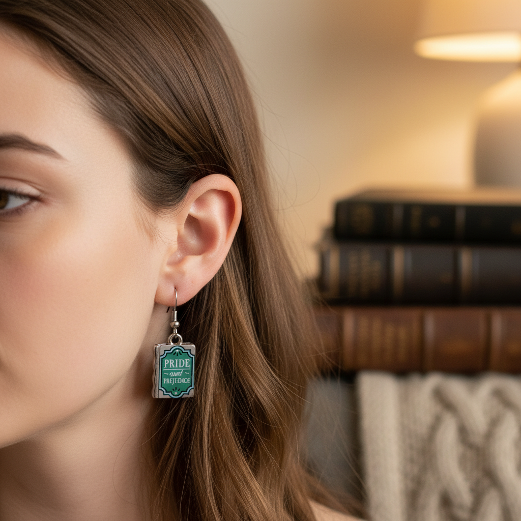 Pride and Prejudice Book Earrings – Jane Austen Literary Jewelry