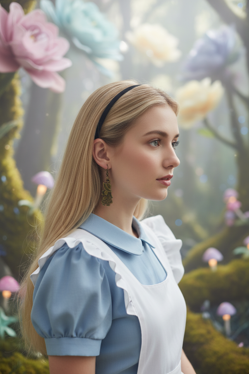Alice in Wonderland Earrings – Whimsical Storybook Jewelry