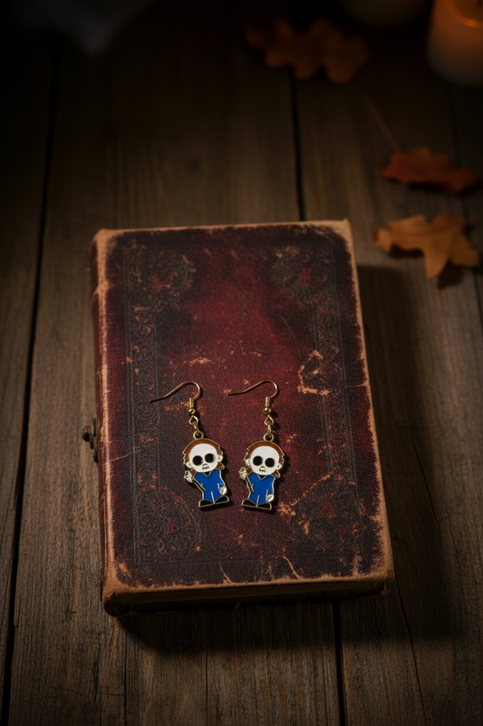 Michael Myers Horror Earrings – Classic Slasher Character Jewelry