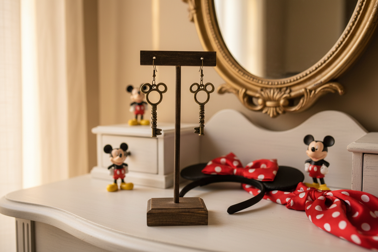 Mickey Mouse Key Earrings – Vintage Storybook Jewelry