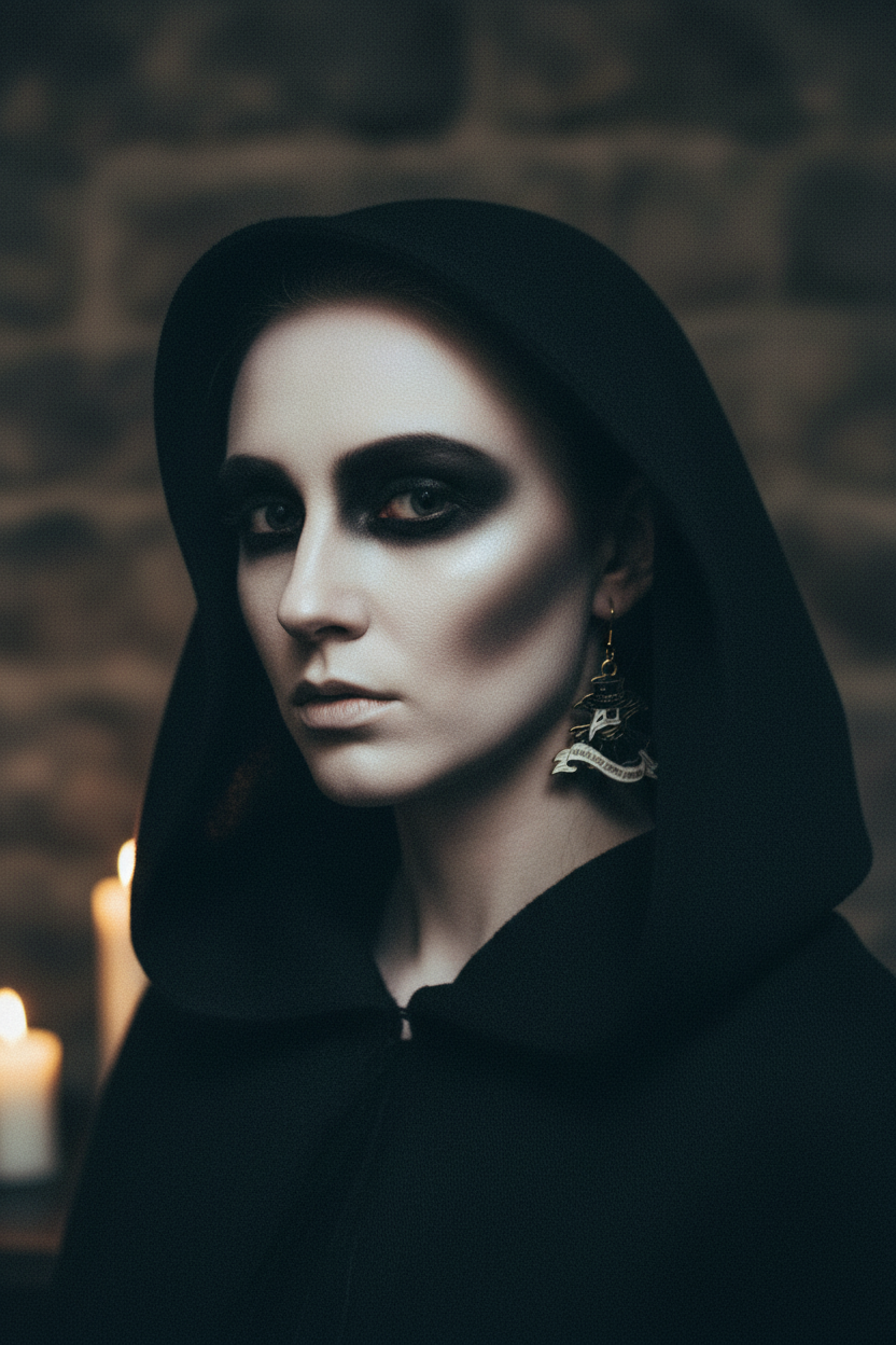 Plague Doctor Earrings: Wash Your Hands Gothic Jewelry